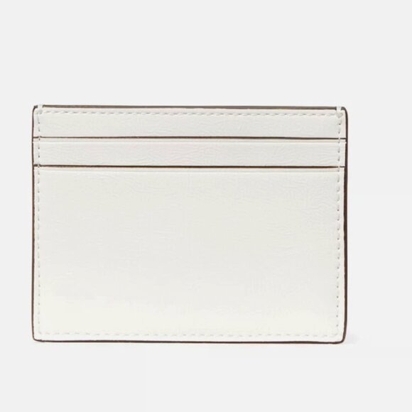 New Bridget Crinkle Patent Small Slim Card Holder Meringue - Picture 4 of 4